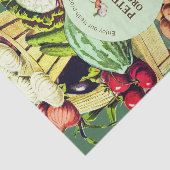 植物性ヴィンテージ野菜ローカル農家ラベル 薄葉紙 (詳細)