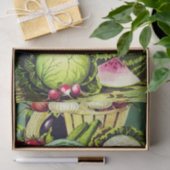 植物性ヴィンテージ野菜ローカル農家ラベル 薄葉紙 (ギフト)