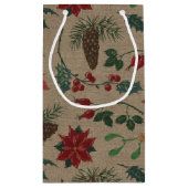 植物性伝統的クリスマス スモールペーパーバッグ (裏面)