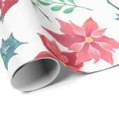 植物性伝統的クリスマス ラッピングペーパー (ロールコーナー)