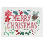 植物性伝統的クリスマス ラージペーパーバッグ (裏面)