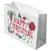植物性伝統的クリスマス ラージペーパーバッグ (裏面アングル)