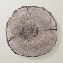 植物性切りヤシの木の樹皮の写真ラウンドピロー