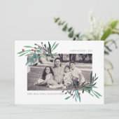 植物性図解入りの、写真付きのモチーフの写真 シーズンカード (スタンド正面)