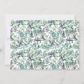 植物性図解入りの、写真付きのモチーフの写真 シーズンカード (裏面)