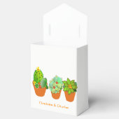 植物性多肉植物のパーソナライズ フェイバーボックス (オープン)