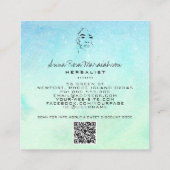 *~*植物性女性緑化線画 スクエア名刺 (裏面)