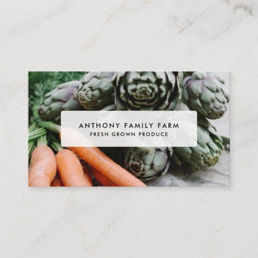 植物性家族農園ビジネスカード 名刺 (正面)