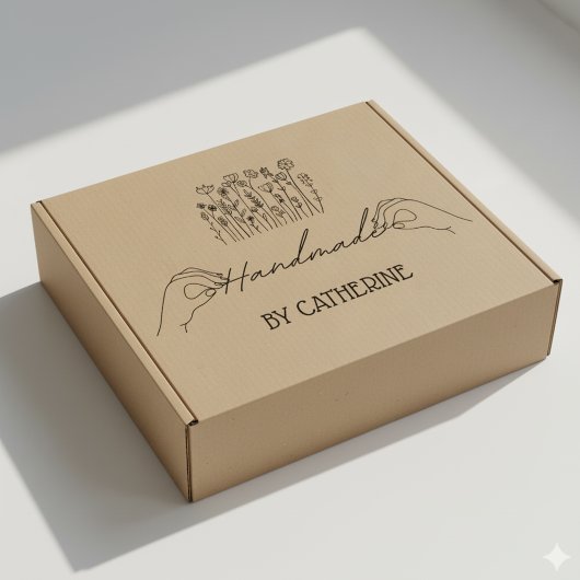 植物性手作り(名前をカスタムする)、ビッグ・ラージ ラバースタンプ