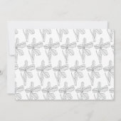 植物性手描き結婚式招待状 招待状 (裏面)