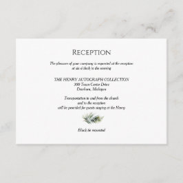 植物性披露宴カード – トロピカル結婚テーマ エンクロージャーカード