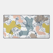 植物性抽象芸術オーガニック形状 デスクマット (正面)