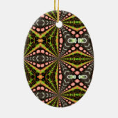 植物性抽象芸術オーナメント2 セラミックオーナメント (裏面)
