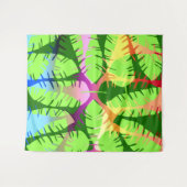 植物性抽象芸術バナナ葉 タペストリー (正面(横))