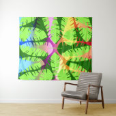 植物性抽象芸術バナナ葉 タペストリー (インサイチュ(横))