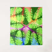 植物性抽象芸術バナナ葉 タペストリー (正面)