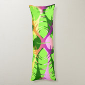 植物性抽象芸術バナナ葉 ボディピロー (裏面 (縦))
