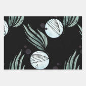 植物性抽象芸術模様 ラッピングペーパーシート (正面3)