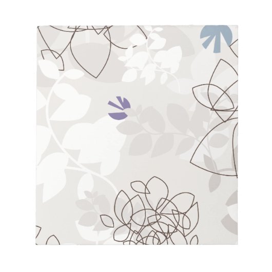 植物性抽象芸術 ノートパッド (正面)