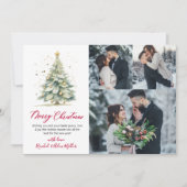 植物性数々の3フォトクリスマスツリー シーズンカード (正面)