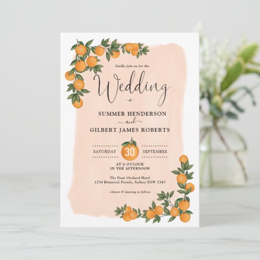 植物性柑橘グリーンリーサ結婚マーズ 招待状 (スタンド正面)