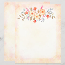 植物性桃グラデーション文房具紙