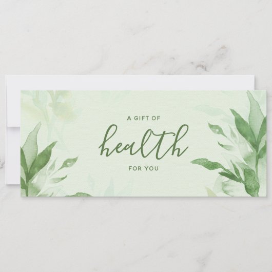 植物性水彩カイロプラクティック贈与証 (正面)