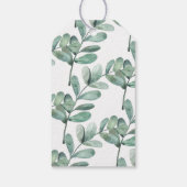 植物性水彩グリーナリーユーカリプタスギフトラベル ギフトタグ (裏面)