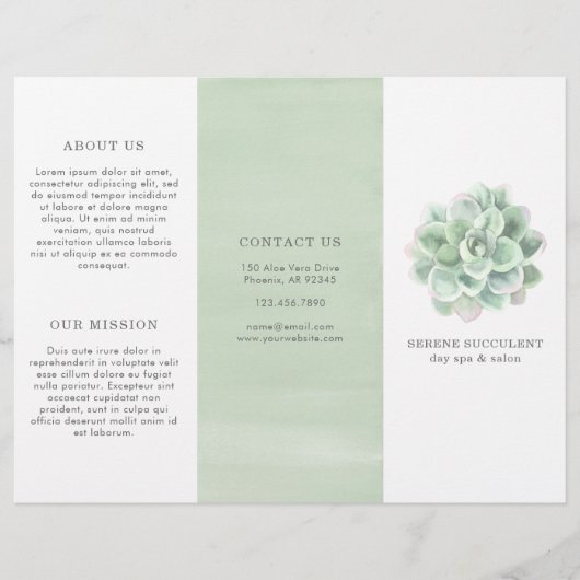 植物性水彩多汁三折パンフレット (正面)