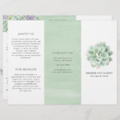 植物性水彩多汁三折パンフレット (正面/裏面)