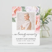 植物性水彩悔やみや弔慰葬儀祈りの言葉カード サンキューカード (スタンド正面)