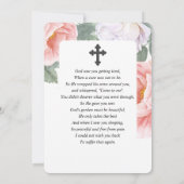 植物性水彩悔やみや弔慰葬儀祈りの言葉カード サンキューカード (裏面)