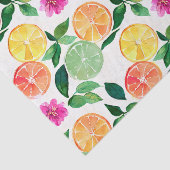 植物性水彩柑橘系花柄 薄葉紙 (詳細)