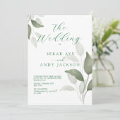 植物性水彩画 招待状 (スタンド正面)