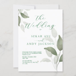 植物性水彩画 招待状