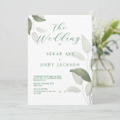 植物性水彩画 招待状 (スタンド正面)