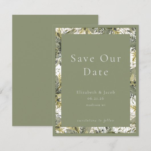 植物性水彩緑化保存日 (正面/裏面)