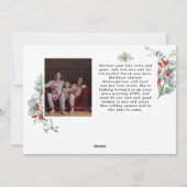 植物性水彩緑色写真 シーズンカード (裏面)