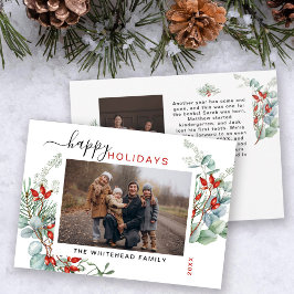 植物性水彩緑色写真 シーズンカード