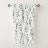 植物性水彩緑葉草類 バスタオルセット (インサイチュ)