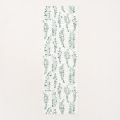 植物性水彩緑葉草類 ヨガマット (正面)