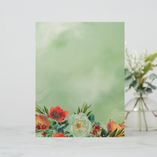 植物性水彩花及び果実紙シート (スタンド正面)