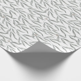 植物性水彩葉オーストラリアユーカリ ラッピングペーパー