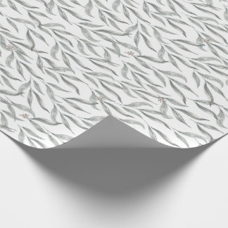 植物性水彩葉オーストラリアユーカリ ラッピングペーパー