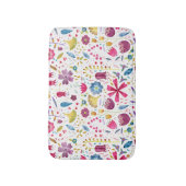 植物性水彩野花絵画ズ バスマット (正面縦)