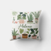 植物性水彩鉢植え クッション (裏面)