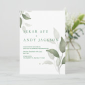 植物性水結婚色 招待状 (スタンド正面)