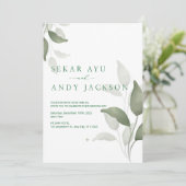 植物性水結婚色 招待状 (スタンド正面)