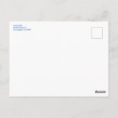 植物性水色カスタムこうもりバー(ユダヤ教の)バル・ミツバー ポストカード (裏面)