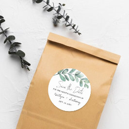 植物性水色グリーンリーユーカリ ラウンドシール